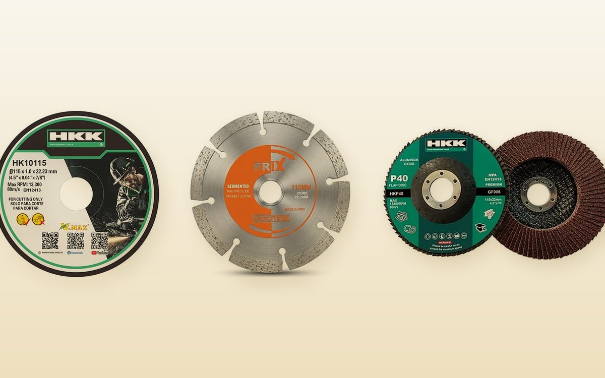 Metal cutting disc, diamond blade and flap disc
