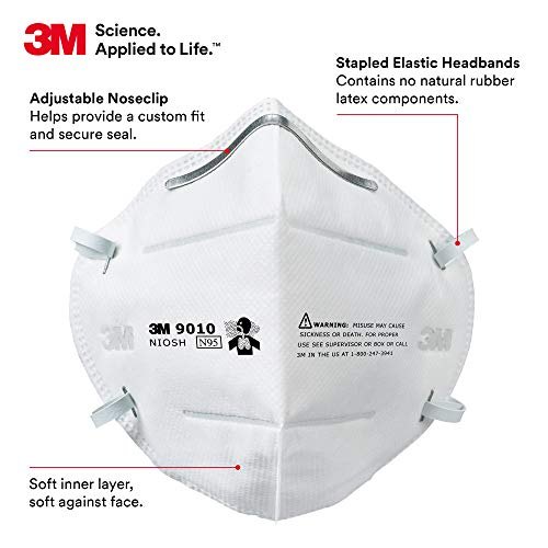 3M 9010 Disposable Respirator N95 (Pack of 50) - image 2