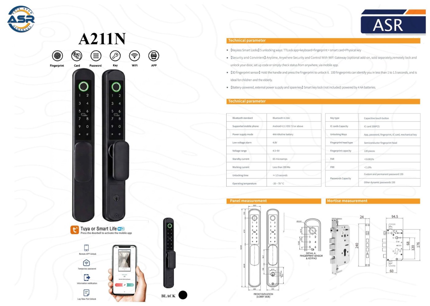 ASR A211N Smart Lock - image 4