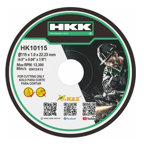 HKK Cutting Disk Metal HK10115 115*1.0*22.23mm